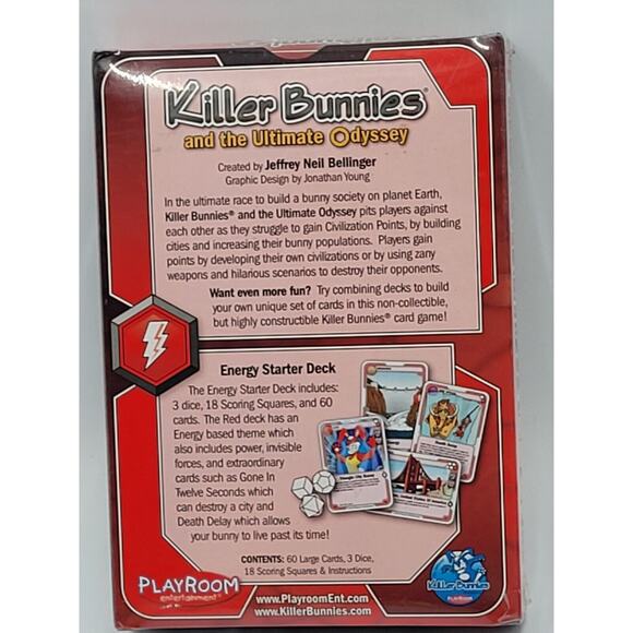 Killer Bunnies And The Ultimate Odyssey Energy Starter Deck Red Sealed - Picture 2 of 8